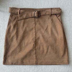 Hollister faux suede mini skirt size S